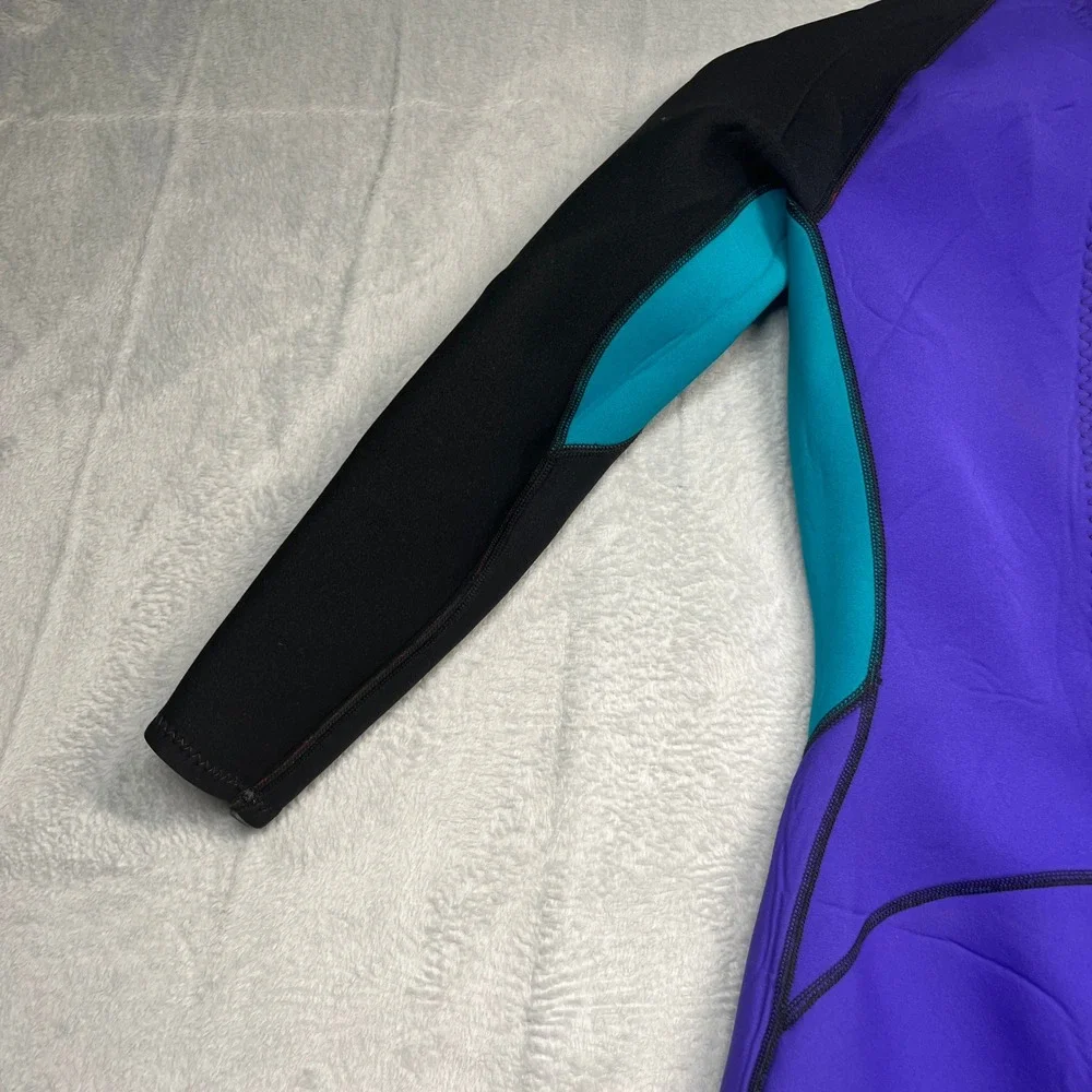 Eagle Wetsuit Women Purple Teal Black Colorblock Force Full Body Size 8